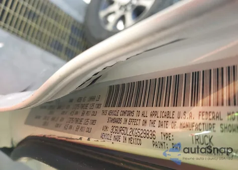 2019 Ram 2500 Big Horn 4X4 6'4 Box z USA, uszkodzony, nr VIN 3C6UR5DL2KG529836